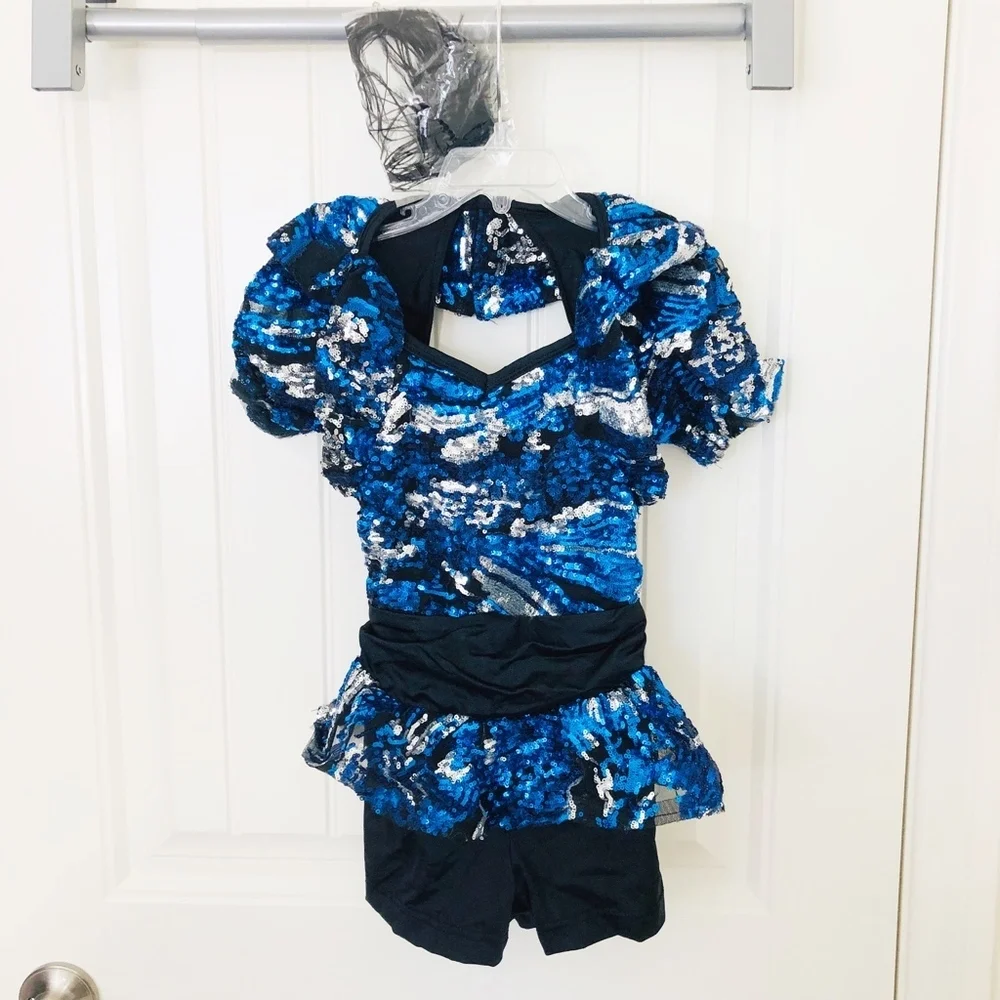 Costume Gallery Dream Girls Royal Blue Dance Sequi